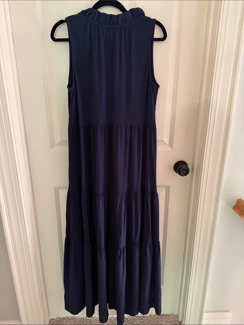 Lilly Pulitzer Malone True Navy Tiered Maxi Dress, Size M - Picture 5 of 5